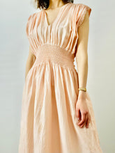 Load image into Gallery viewer, Vintage pink smocked lingerie dress
