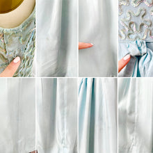 Load image into Gallery viewer, Vintage 1950s pastel blue sequin beaded dress
