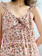 Load image into Gallery viewer, Pink floral ruffled dress
