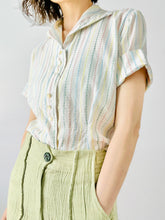 Load image into Gallery viewer, Vintage 1940s pastel top
