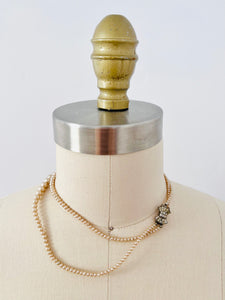Vintage faux pearl choker