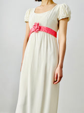Load image into Gallery viewer, Vintage 1960s rayon ribbon flower dress
