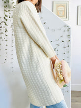 Load image into Gallery viewer, Vintage 1960s white sweater duster
