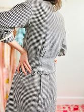 Load image into Gallery viewer, Vintage Nelly Don Houndstooth Dress Set
