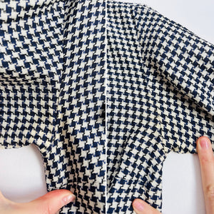 Vintage Nelly Don Houndstooth Dress Set