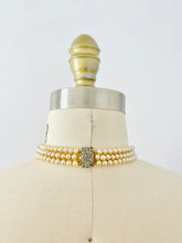Load image into Gallery viewer, Vintage 1930s Pearls/Jade deco necklace
