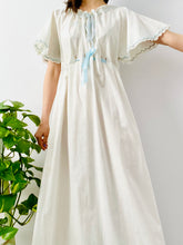 Load image into Gallery viewer, Antique 1910s Edwardian pastel blue embroidered lingerie dress
