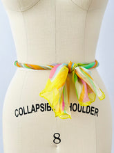 Load image into Gallery viewer, Vintage rainbow color silk scarf
