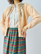 Load image into Gallery viewer, Vintage 1940s beaded cashmere cardigan
