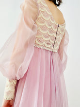 Load image into Gallery viewer, Vintage 1970s lilac organza dress
