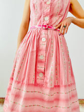 Load image into Gallery viewer, Vintage 1950s pink floral dress
