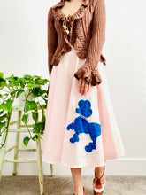 Load image into Gallery viewer, Vintage 1950s Pink Novelty Cotton Skirt with Poodle
