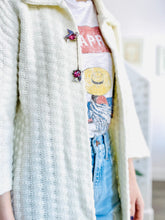 Load image into Gallery viewer, Vintage 1960s white sweater duster
