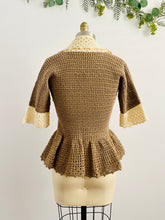 Load image into Gallery viewer, Vintage 1930s Knitted Cardigan Crochet Jacket
