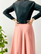 Load image into Gallery viewer, Vintage 1930s black jacket with lace and French buttons
