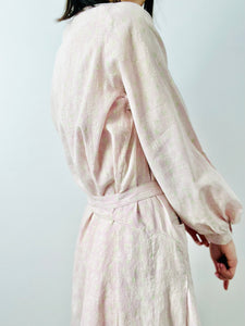 Vintage 1920s pastel pink cotton dress