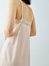 Load image into Gallery viewer, Vintage pastel pink lingerie slip
