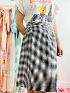 Vintage Nelly Don Houndstooth Dress Set