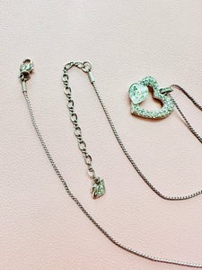Vintage SWAROVSKI heart pendant necklace