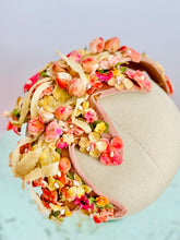 Load image into Gallery viewer, Vintage 1930s millinery fascinator w ombré pink flowers
