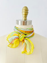 Load image into Gallery viewer, Vintage rainbow color silk scarf

