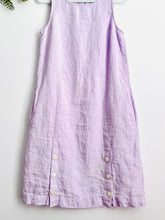 Load image into Gallery viewer, Lilac color linen dress
