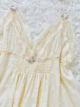 Load image into Gallery viewer, Antique 1910s Edwardian Lace Camisole w Pastel Ribbon Flowers
