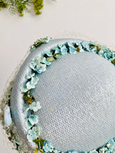 Load image into Gallery viewer, Vintage pastel blue millinery fascinator
