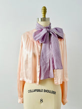 Load image into Gallery viewer, Vintage lilac color dotted scarf
