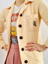 Load image into Gallery viewer, Vintage 1940s monogrammed jacket apricot color blouse
