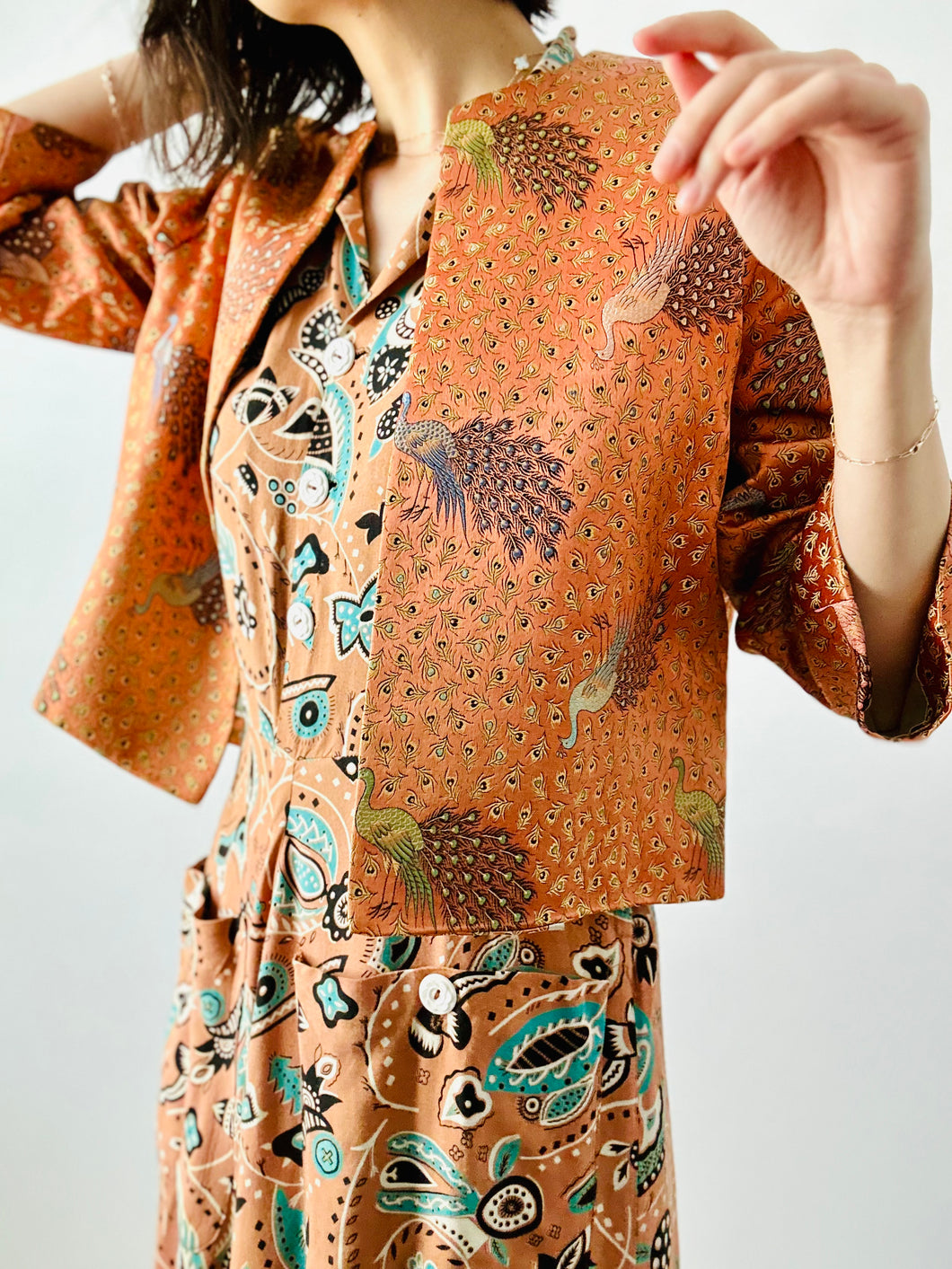 Vintage Embroidered Peacock Jacket