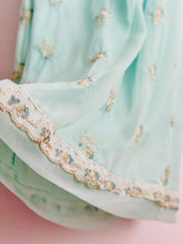 Load image into Gallery viewer, Vintage 1960s pastel blue embroidered skirt
