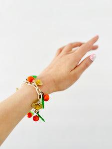 Vintage 1930s beaded celluloid bracelet