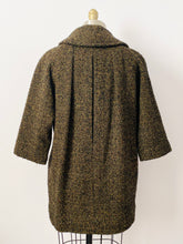 Load image into Gallery viewer, Vintage 1960s olive green tweed coat
