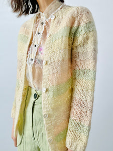 Vintage 1960s pastel colors sweater
