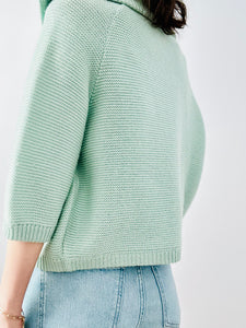 Vintage 1940s turquoise cardigan