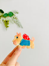 Load image into Gallery viewer, Vintage Celluloid Scottie Dog Brooch Novelty Pin
