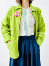 Load image into Gallery viewer, Vintage forest green wool jacket
