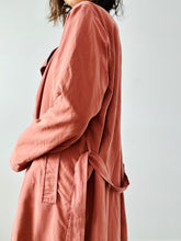 Load image into Gallery viewer, Dark mauve pink trench coat
