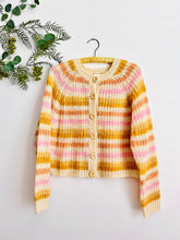 Load image into Gallery viewer, Pastel stripes cardigan/sweater
