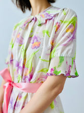 Load image into Gallery viewer, Vintage 1960s pastel floral lingerie dress
