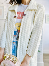 Load image into Gallery viewer, Vintage 1960s white sweater duster
