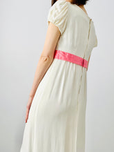 Load image into Gallery viewer, Vintage 1960s rayon ribbon flower dress
