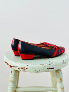 Vintage Bob Baker colorblock flats
