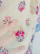Load image into Gallery viewer, Vintage 1930s Dreamy Floral Silk Scarf
