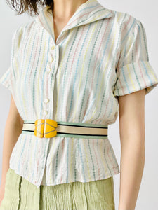 Vintage 1940s pastel top