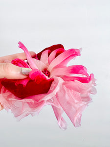 Vintage ombré pink millinery flower