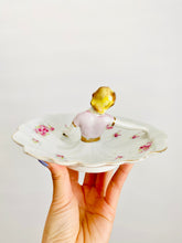 Load image into Gallery viewer, Vintage lady figurine jewelry dish
