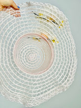 Load image into Gallery viewer, Vintage pastel pink millinery sun hat
