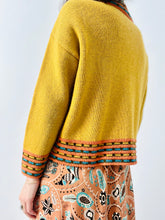 Load image into Gallery viewer, Vintage 1970s mustard color sweater

